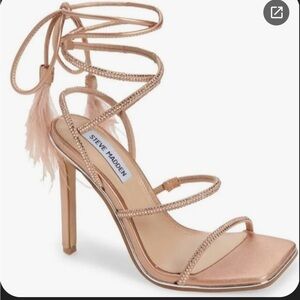 Steve Madden Women's Metallic Strappy Heels